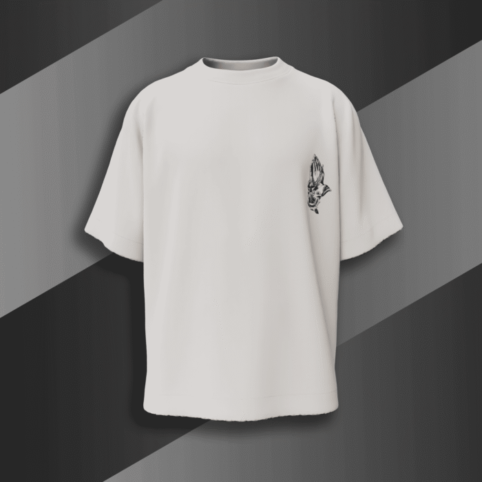 Jesus Christ graphic oversized t-shirt - religious streetwear back design by Bold Munk