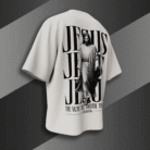 Jesus Christ graphic oversized t-shirt - religious streetwear back design by Bold Munk
