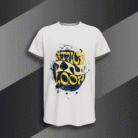 Unisex classic fit cotton t-shirt with bold graphic print, designed for everyday comfort and streetwear style – from Bold Munk.