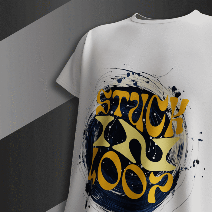 Unisex classic fit cotton t-shirt with bold graphic print, designed for everyday comfort and streetwear style – from Bold Munk.